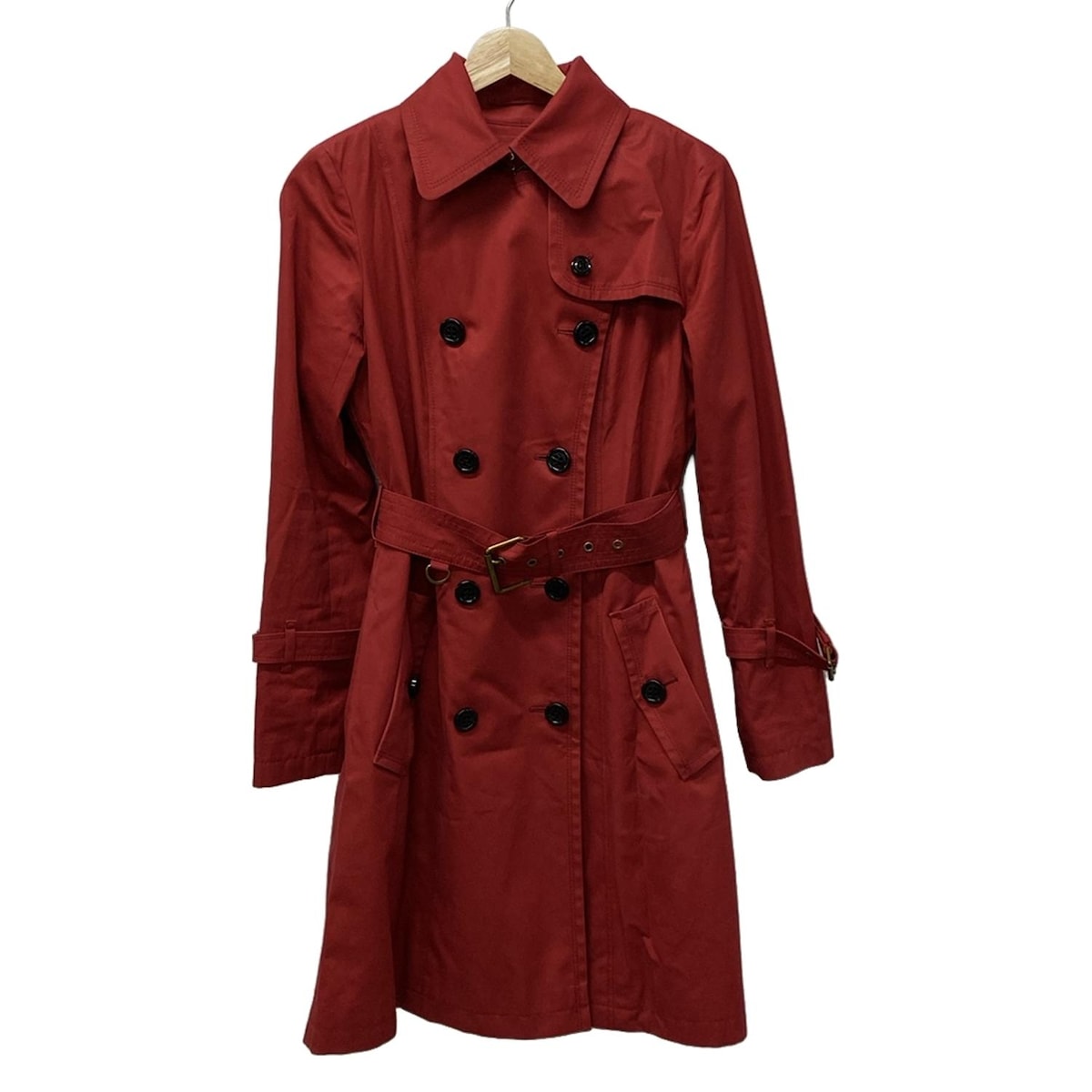 Burberryブルーレーベル コート レッド36 楽天市場】バーバリー ブルーレーベル トレンチコートの通販