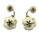 【新着】【中古】CHANEL(シャネル) カメリア ピアス ゴールド×アイボリー