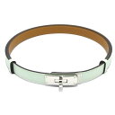 【中古】HERMES(エルメス) ケリー18 ベルト シルバー金具 ヴェールペパーミント