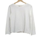 【中古】MHL.(エムエイチエル) 長袖カットソー クルーネック 白