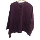 【中古】mizuiro ind(ミズイロインド) 長袖カットソー パープル