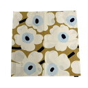 【中古】marimekko(マリメッコ) 小物 クッションカバー/花柄 ライトブラウン×アイボリー×マルチ コットン
