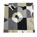 【中古】marimekko(マリメッコ) 小物 クッションカバー/花柄 黒×グレー×マルチ コットン