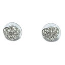 【中古】SWAROVSKI(スワロフスキー) ピアス ハート シルバー×クリア