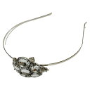 【中古】ANNA SUI(アナスイ) カチューシャ ビジュー シルバー×クリア
