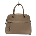 【中古】FURLA(フルラ) パイパー ハンドバッグ ピンク レザー