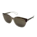 【中古】DIOR/ChristianDior(ディオール/クリスチャンディオール) サングラス ダークブラウン×シルバー