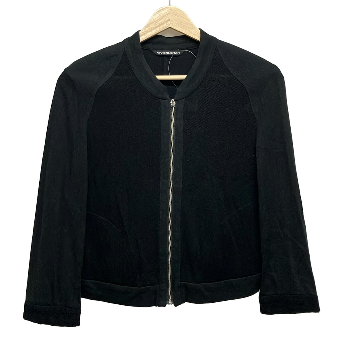 【中古】VIVIENNE TAM(ヴィヴィアンタム) ブルゾン 七分袖/春/秋 黒
