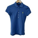 【中古】RalphLauren(ラルフローレン) 半袖ポロシャツ ブルー