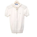 【中古】Burberry Blue Label(バーバリーブルーレーベル) パーカー 半袖/ラメ ベージュ