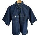 【新着】【中古】BEAUTY&YOUTH UNITEDARROWS(ビューティアンドユース ユナイテッドアローズ) 半袖シャツブラウス デニム ネイビー