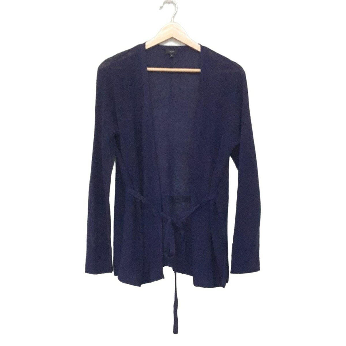 【中古】JOSEPH(ジョセフ) カーディガン 長袖/麻 ダークネイビー