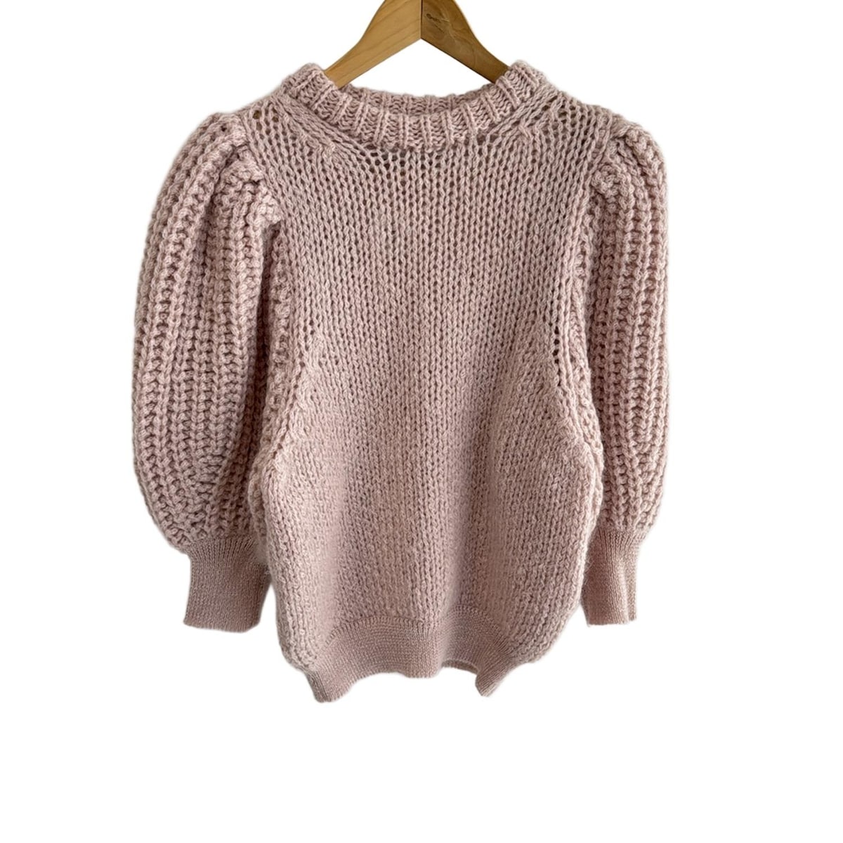 【中古】SEVEN TEN by MIHO KAWAHITO(セブンテン バイミホカワヒト) 七分袖セーター クルーネック/肩パ..