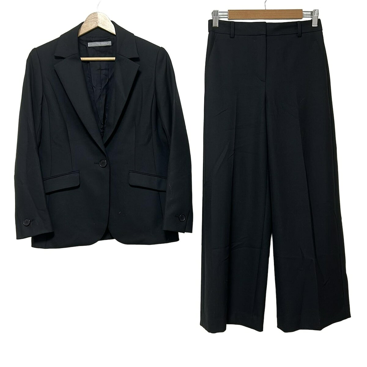 【中古】theory luxe(セオリーリュクス) レディースパンツスーツ 黒