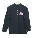 【中古】RalphLauren(ラルフローレン) 長袖ポロシャツ 黒