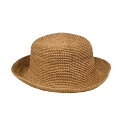 【中古】Max MaraWEEKEND(マックスマーラウィークエンド) ハット ストローハット ブラウン コットン