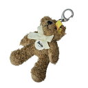 【中古】Steiff(シュタイフ) キーホルダー(チャーム) テディベア ブラウン×アイボリー
