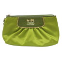 【中古】COACH(コーチ) アマンダサテンリストレット リストレット グリーン×ダークグリーン×ゴールド レザー