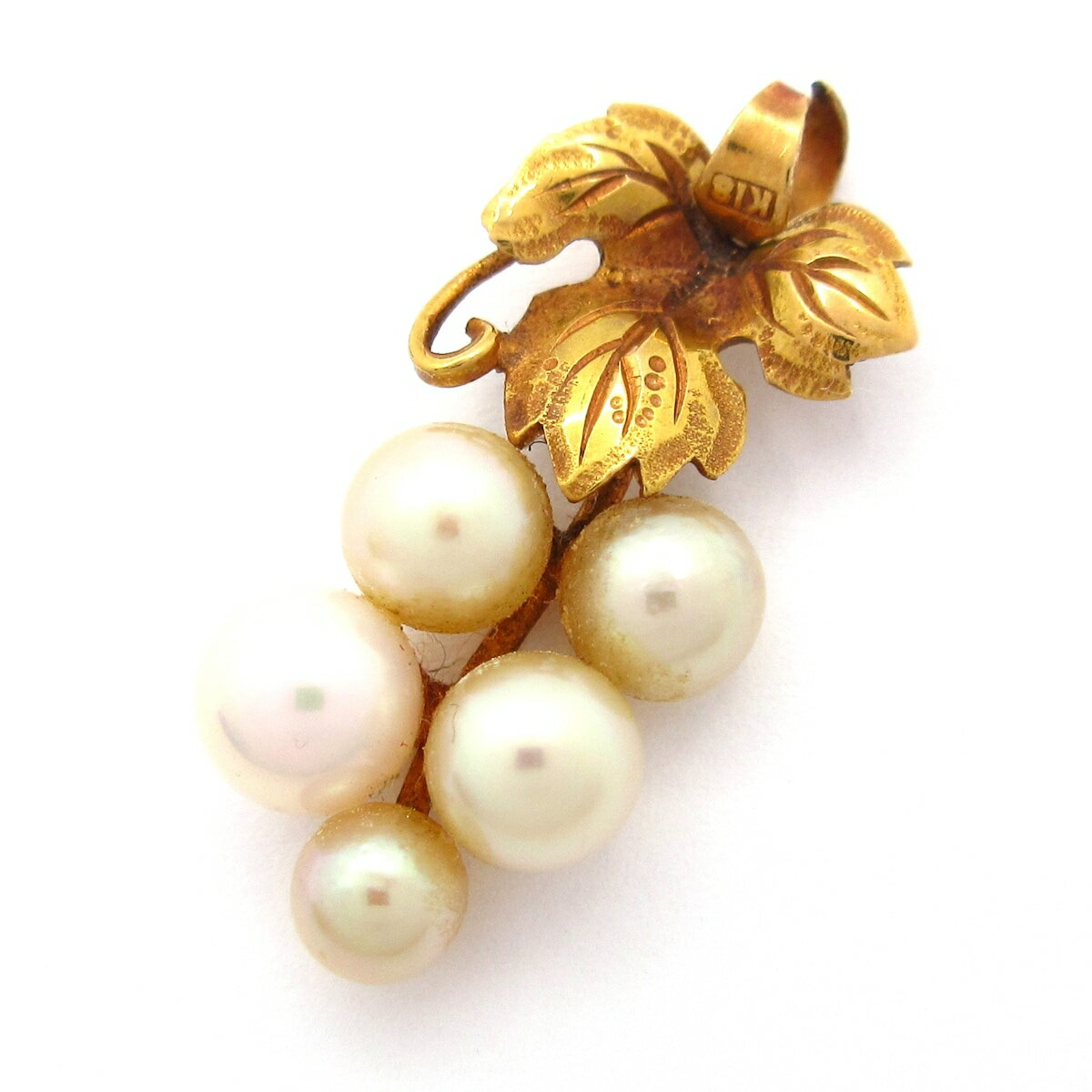 【中古】Unbranded() ペンダントトップ 総重量:1.1g K18YG×アイボリー