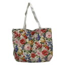 【中古】LESPORTSAC(レスポートサック) ショルダーバッグ 花柄 白×レッド×マルチ