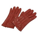 【中古】Burberry's(バーバリーズ) 手袋 レッド レザー