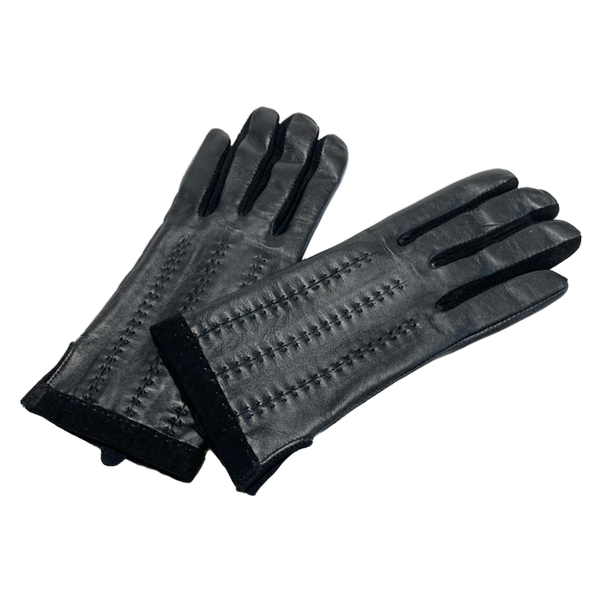 【中古】HIROKO KOSHINO(ヒロココシノ) 手袋 黒 レザー