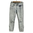 【新着】【中古】Helmut Lang(ヘルムートラング) ジーンズ フルレングス/ブリーチ加工 白×ダークネイビー