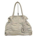 【中古】FURLA(フルラ) トートバッグ アイボリー レザー