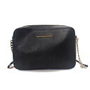 【中古】MICHAEL KORS(マイケルコース) ショルダーバッグ チェーンショルダー ネイビー レザー