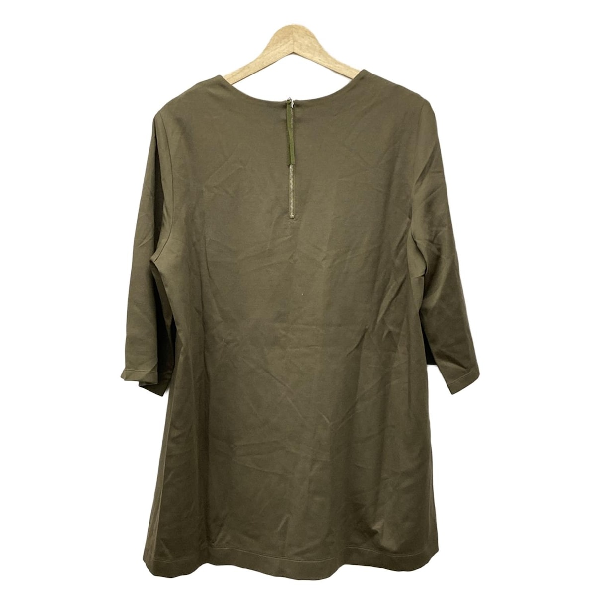 【中古】Leilian(レリアン) チュニック クルーネック/長袖 カーキ