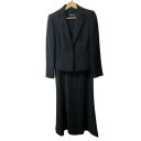 【中古】Aquascutum(アクアスキュータム) ワンピーススーツ 肩パッド 黒