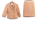 【中古】GIVENCHY(ジバンシー) スカートスーツ オレンジ