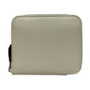 【中古】HERMES(エルメス) アザップコンパクトシルクイン コインケース ラウンドファスナー/シルバー金具 クレ×ヴェールヴェルティゴ/ブルーブリュム