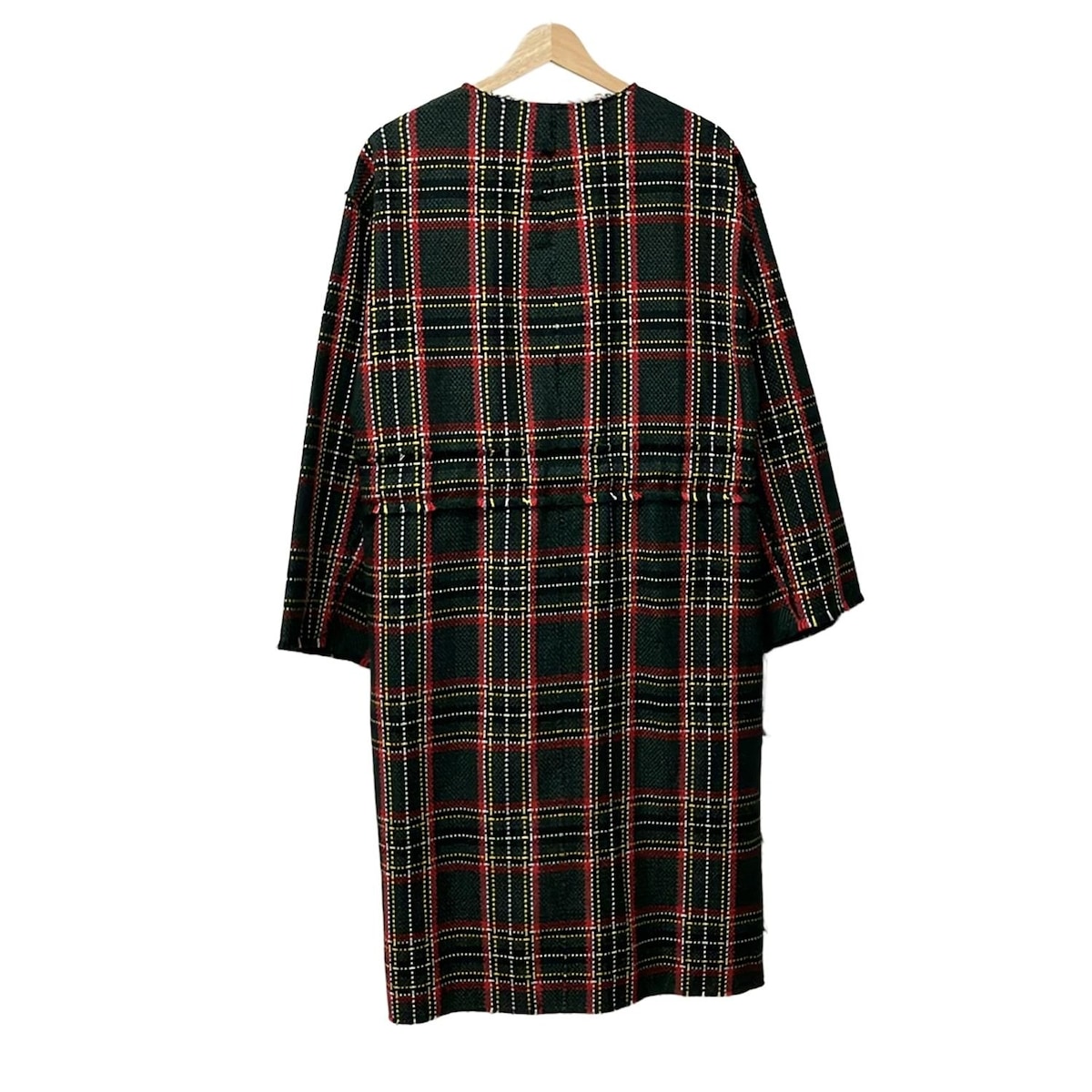 【中古】ASTRAET(アストラット) コート 長袖/チェック柄/春/秋 ダークグリーン×レッド×マルチ