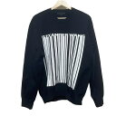 【中古】ALEXANDER WANG(アレキサンダーワン) トレーナー 長袖 黒×白