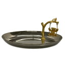 【中古】mikimoto(ミキモト) 小物 ジュエリートレイ/ケース/パール/クマ シルバー×ゴールド