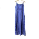 【中古】VIVIENNE TAM(ヴィヴィアンタム) ワンピース キャミワンピ/ロング/レース/シースルー ネイビー×ダークグリーン