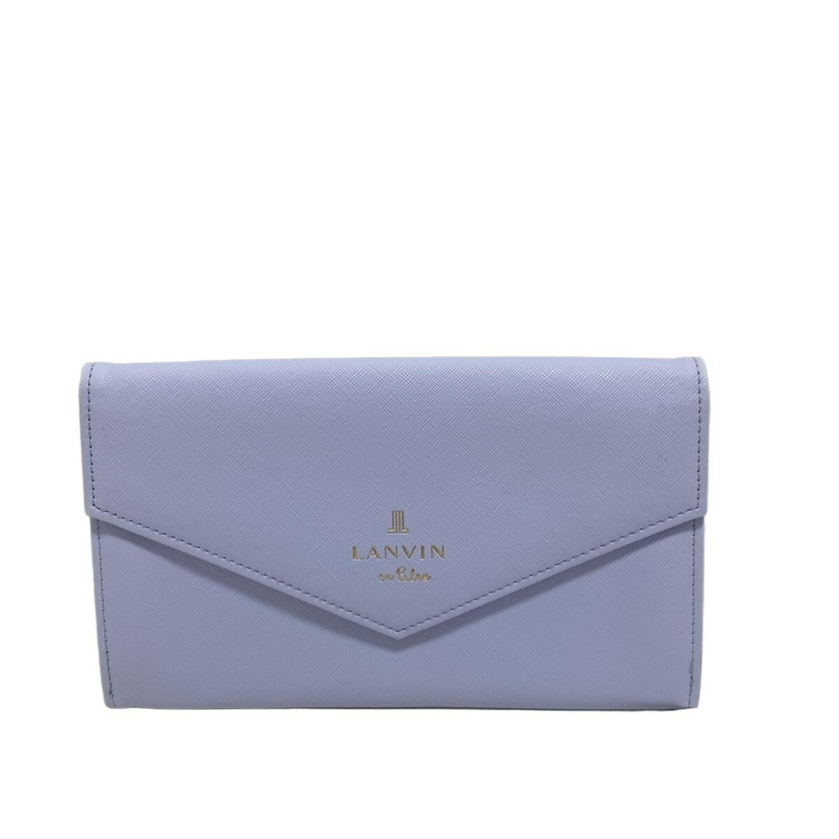 【中古】LANVIN en Bleu(ランバンオンブルー) クラッチバッグ ライトブルー レザー