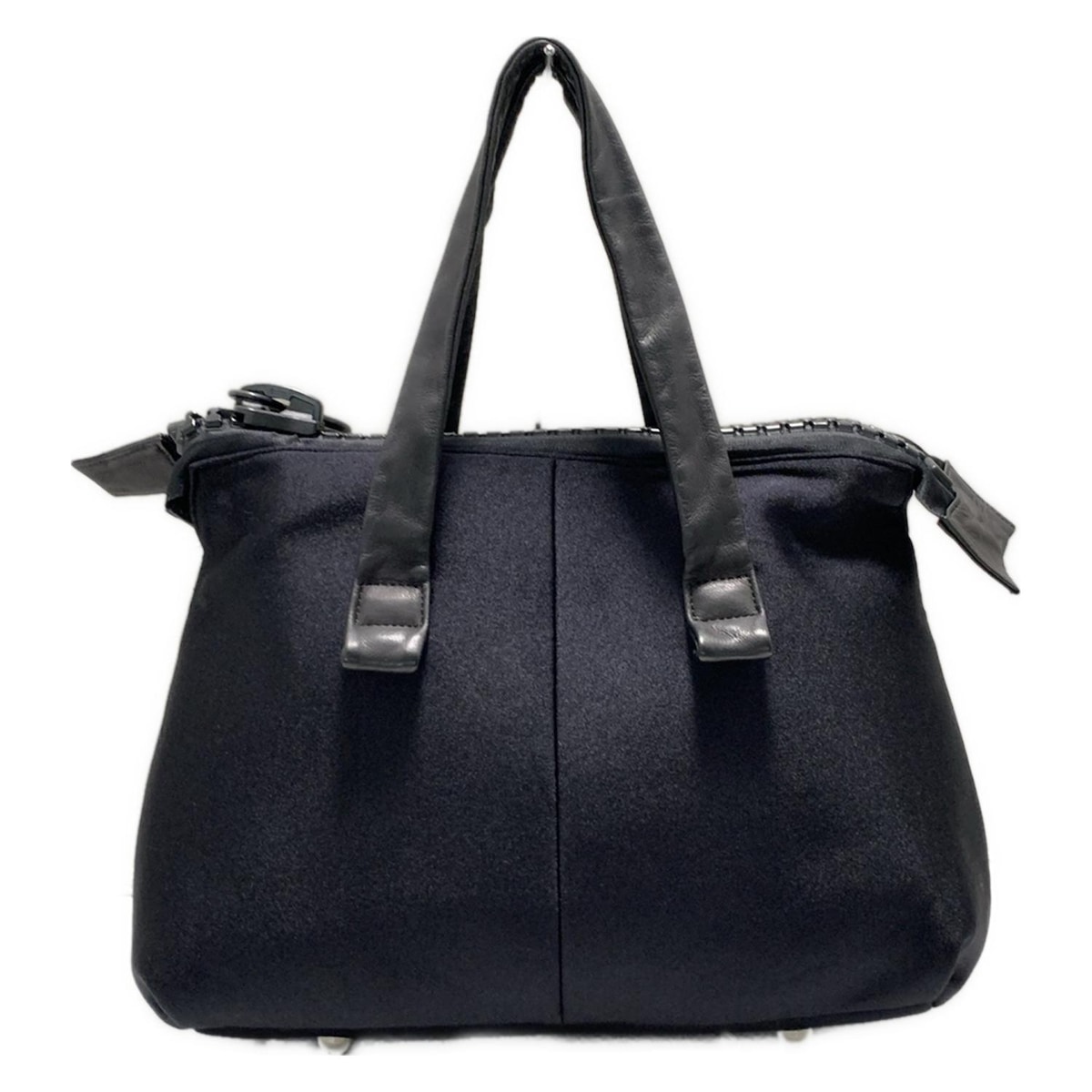 【中古】kawa-kawa(カワカワ) ハンドバッグ 黒 レザー