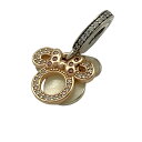 【中古】PANDORA(パンドラ) ペンダントトップ Disneyコラボ シルバー×ピンクゴールド×マルチ