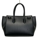 【中古】VASIC(ヴァジック) トートバッグ 黒 レザー