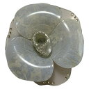 【中古】ALEXANDRE de PARIS(アレクサンドル ドゥ パリ) バレッタ ライトグレー×ゴールド