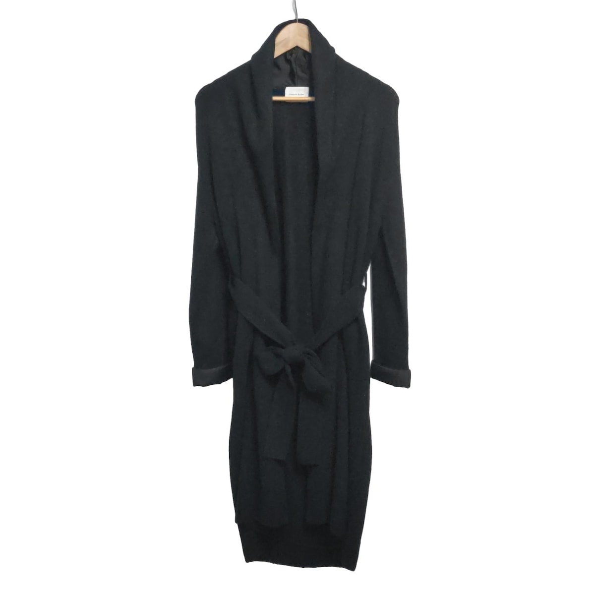 【中古】CAROLINA GLASER(カロリナグレイサー) コート 長袖/ロング丈/秋 黒