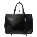 【中古】FURLA(フルラ) トートバッグ 黒 レザー