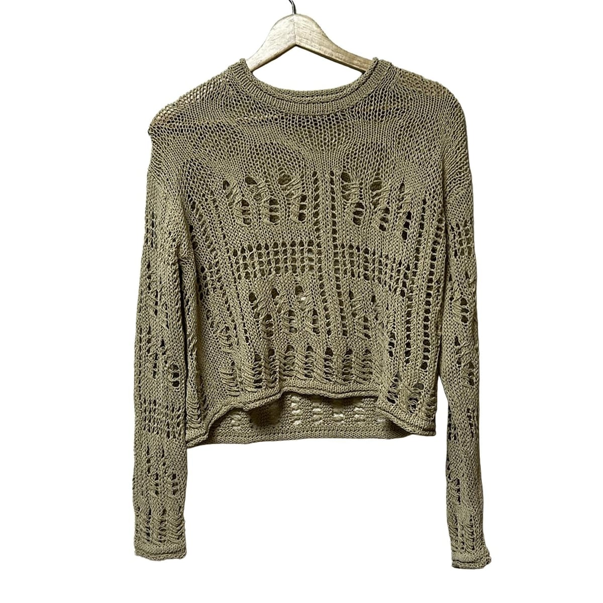 【中古】theory(セオリー) 長袖セーター ベージュ