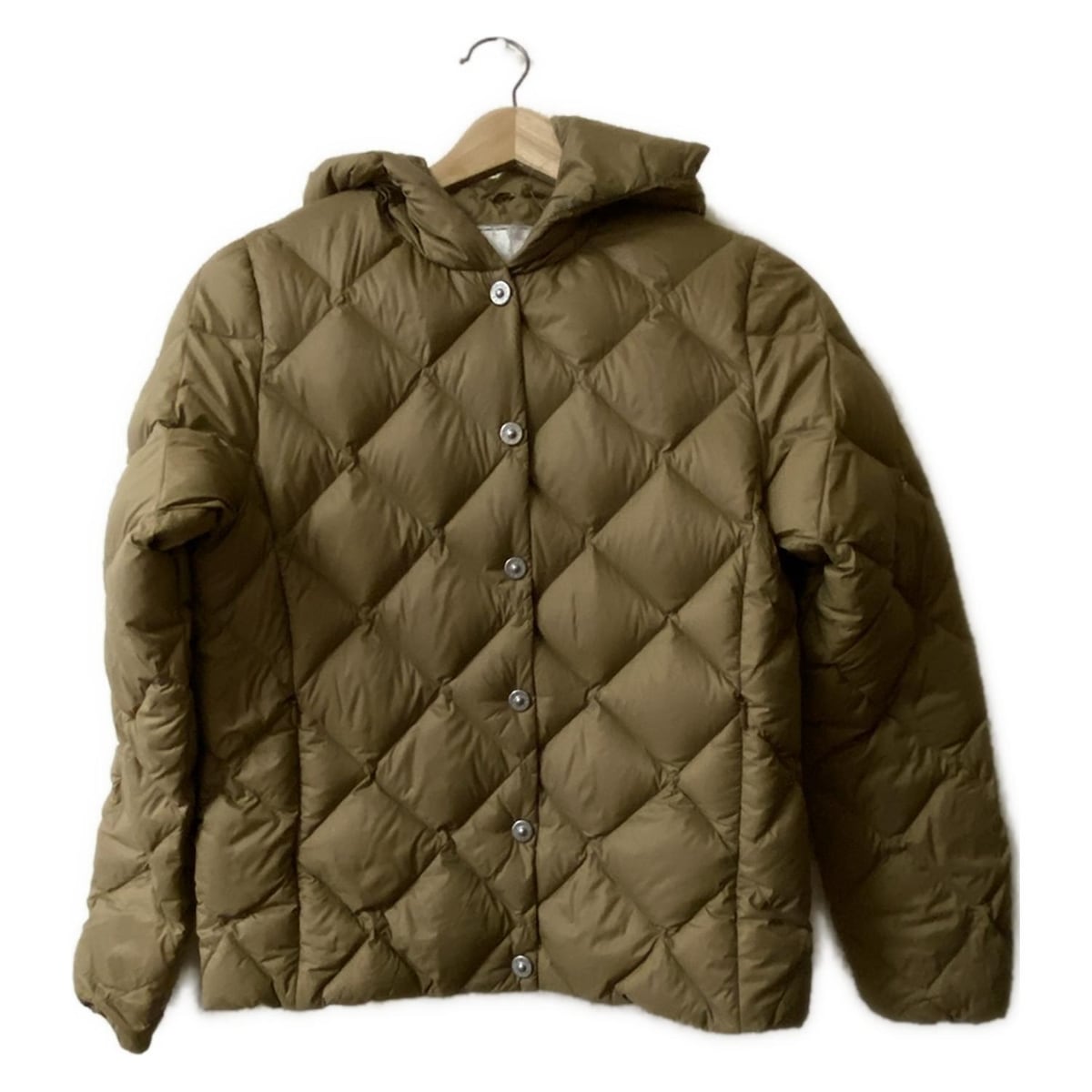 【中古】TAION(タイオン) ダウンジャケット 長袖/秋/冬 ベージュ