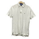 【中古】TOMMY HILFIGER(トミーヒルフィガー) 半袖ポロシャツ 白
