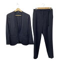 【中古】ICB(アイシービー) レディースパンツスーツ ストライプ 黒×白
