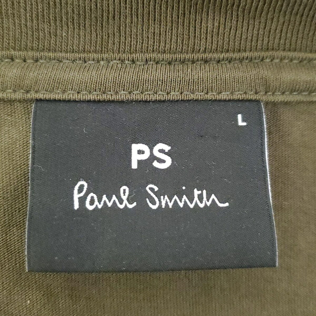 【中古】PaulSmith(ポールスミス) 半袖Tシャツ サンプル品 カーキ