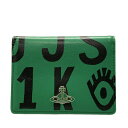 【新着】【中古】VivienneWestwood(ヴィヴィアンウエストウッド) パスケース グリーン×黒×レッド レザー
